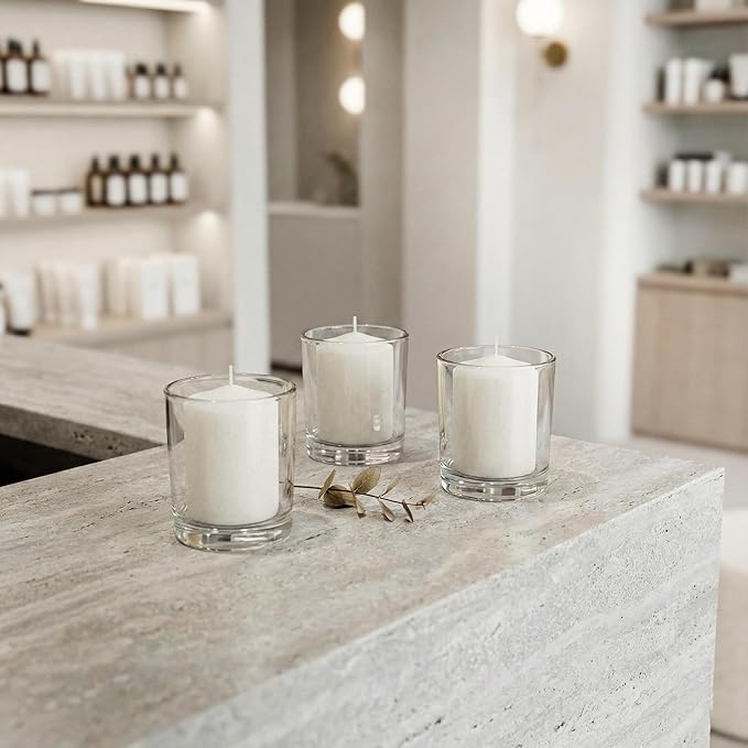 White Votive Candles Unscented Candles for Wedding Centerpieces Pack of 144 Dripless Wax for Parties, Aromatherapy, Devotional, Home Décor, Spas & Holiday Gifts – Royal Imports