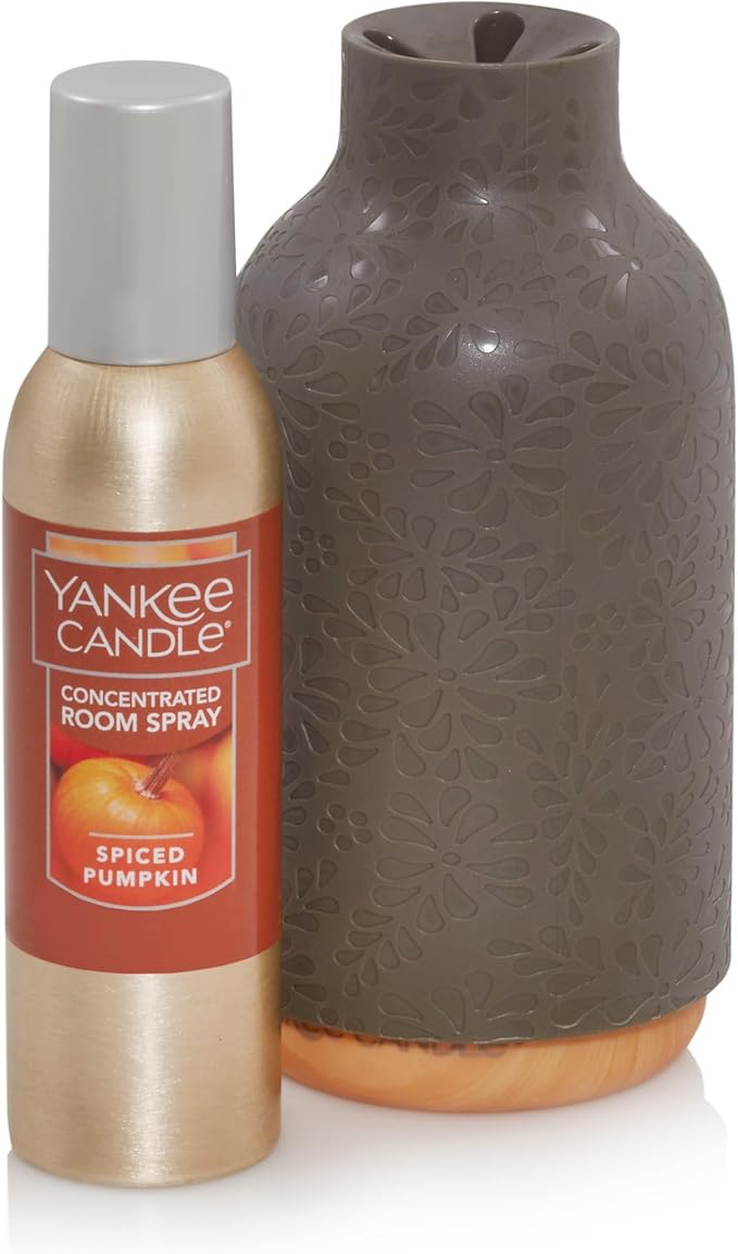 Yankee Candle Concentrated Air Freshener Room Spray, Odor Eliminator for Home, Bathroom, Spiced Pumpkin, 1.5 Oz (Pack of 3)