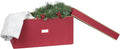 Covermates Keepsakes Treasurekeeper Storage Box – Heavy-Duty Polyester with Sturdy Interior Walls – Stackable Holiday Storage with Handles & ID Window, Red