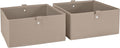 RiverRidge Kids 2pc 10.5in. W x 5in. H Folding Storage Bin Set - Taupe