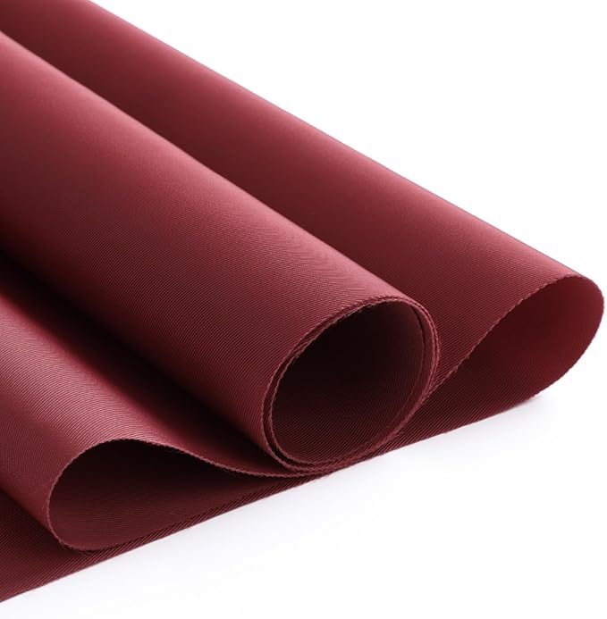 Nylon Fabric, 58" W 420D Waterproof Fabric 12 Yard Ripstop Nylon Material Outdoor Upholstery Twill Sewing Material for Patio Chair, Lining, Cushion, Purse, Tote Bag, Tent, Tarp Cover, DIY Project Red