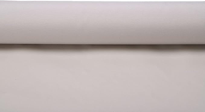 Mybecca Waterproof Canvas Marine Fabric 600 Denier Indoor/Outdoor PU Backing UV Protector Ivory 5 Yards