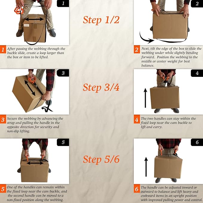 MULTUS - 2 Handle Moving Strap – Heavy Duty Carrying Strap for Boxes, Furniture, Beach Gear, Camping, Hunting, Sports Equipment, Tents, & Outdoor Hauling