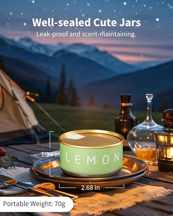 Scented Candles Gift Set, Natural Beeswax Aromatherapy Candles for Valentine's Day, Birthday, Christmas, Holiday Gift Ideas for Women, Small Portable Tin Travel, 6-Pack Variety Luxury Home Scents