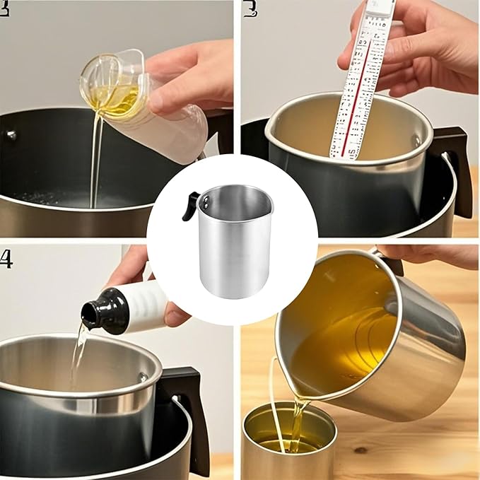 FUNSUEI 2 Packs Candle Making Pouring Pot, 4 Pounds Wax Melting Pot with Dripless Pouring Spout & Heat-Resisting Handle, Aluminum Candle Making Pitcher for DIY Candle Making Kits,