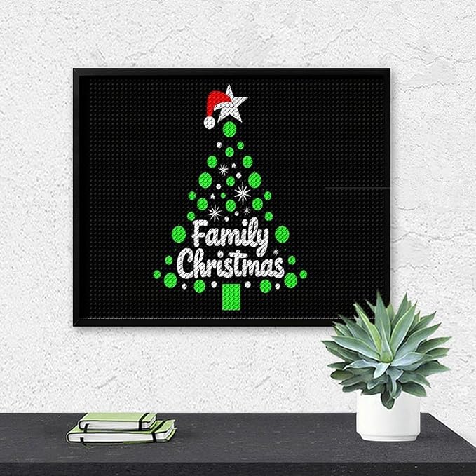 AIVKIEJK Diamond Painting Kits for Adults - Cute Family Christmas Painting DIY 5D Full Drill Diamond Dots Paintings with Diamonds Gem Art and Crafts Home Decor 16"x20"