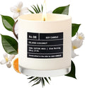 Lulu Candles | Island Coconut | Luxury Scented Soy Jar Candle | Hand Poured in The USA | Highly Scented & Long Lasting (9 Oz.)