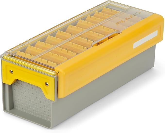 Plano EDGE Short Hang Box, Stores 40 Crankbaits, with Rust-Preventive Rustrictor, Dri-Loc Watertight Seal, WaterWick, DuraView Transparent Lid, Stackable Storage for Fishing Organization