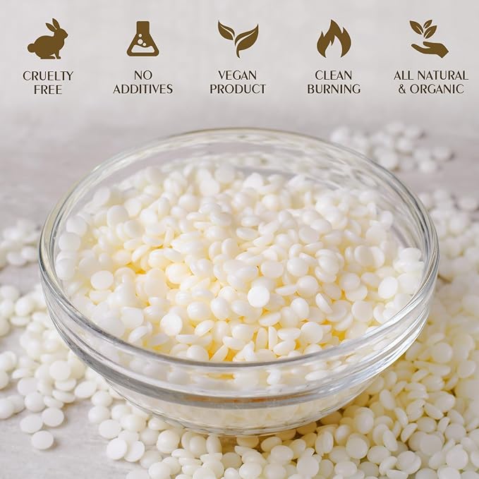 Soy Wax, Waxcanpy Natural Candle Wax, Organic Soy Wax for Candle Making from Farm (1lb)