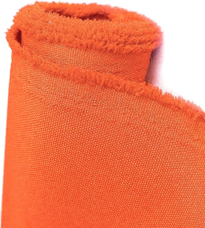 Foreate Waterproof Canvas Fabric by The Yard 600D Upholstery Fabric for Chairs 58" Wide Indoor Outdoor Water Resistant Canvas Polyester Material Sewing DIY Cloth, 8 Yards Orange