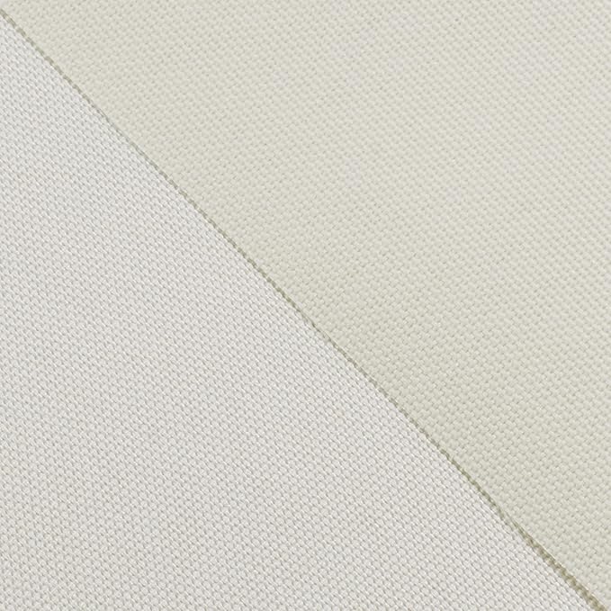 Soft Waterproof Canvas Fabric PU Backing, 600 Denier Ripstop UV Protection 30 x 60 Inch Canvas Cordura Fabric for Outdoor/Indoor, DIY Crafts, Bags, Awning, Marine, Furniture Cover(Ivory)