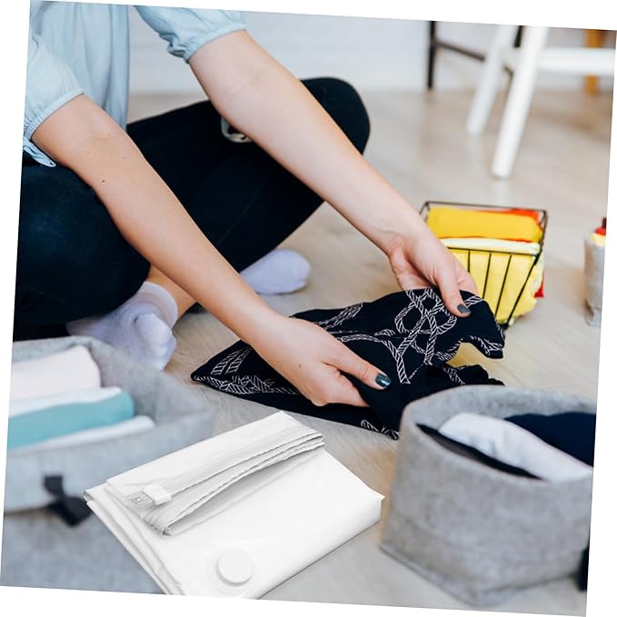 Jumbo Vacuum Compression Storage Bag for Clothes Thickened Sealer Bag Space Saver for Bedding and Mattresses Pe Material