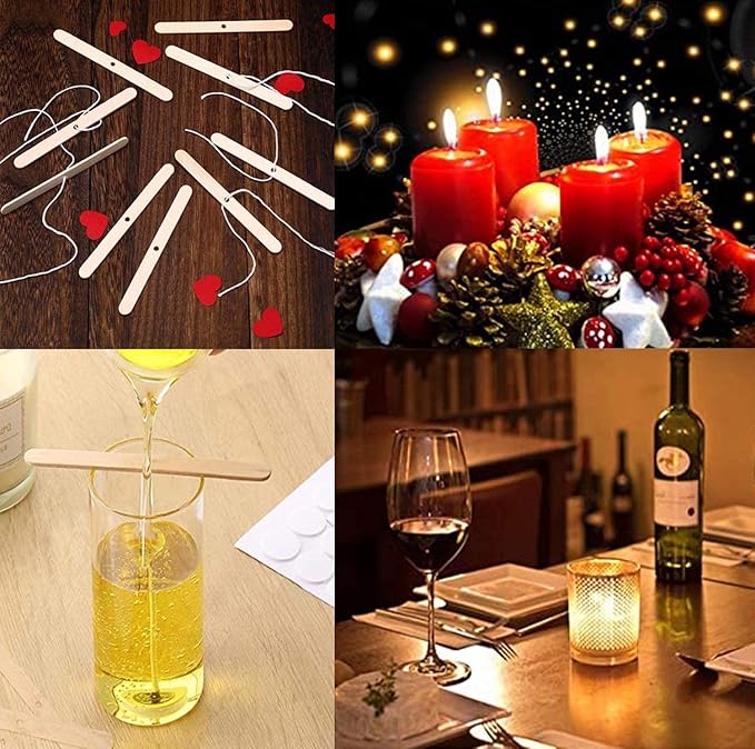 Complete DIY Candle Making Kit Supplies Including Melting Pot, Wax, Wicks, Tins, Candle Wicks Holder etc. TH0JY-1210