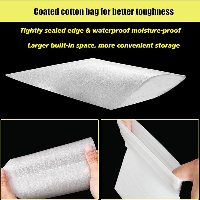 8'' x10'' Cushion Foam Pouches, 50Pcs Packing Cushioning Supplies for Moving, Foam Wrap Pouches Protect Fragile Items, Cushioning Foam Padding for Packaging Dishes/China/Cups/Plates/Mugs