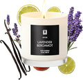 Lulu Candles | Lavender Bergamot | Luxury Scented Soy Jar Candle | Hand Poured in The USA | Highly Scented Long Lasting (9 Oz.)