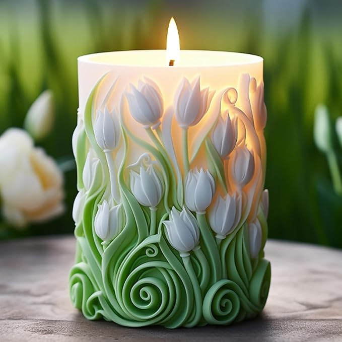 Rose Ball Flower Soap & Candle Mold - Silicone 3D Molds for Candy & Home Decor - Resin Casting & Making Molds