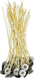 50 Pack – Jess Mae LX Candle Wicks, 8 Inch, Professional Grade – Primed Custom Assemblies with Beeswax Primer and Sustainer Tabs – DIY Candle Making Supplies (LX - 10)