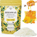 Beeswax pellets 2LB/5LB/10LB/20LB, VEGISHINE Pure and Natural White Beeswax for Candle Making, DIY Skin Care, Lip Balm, Polishing, Lotion, Soap, Candle Making Supplies
