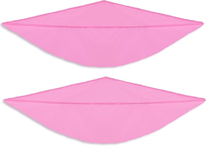 Simple Houseware 2 Pack Stuffed Animal Toy Hammock Net, Corner Wall Storage for Kids Room, Pink