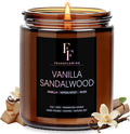 Vanilla Sandalwoods Scented Candle for Home Soy Wax Candle, Aromatherapy Candle Gift for Women Men, 7oz