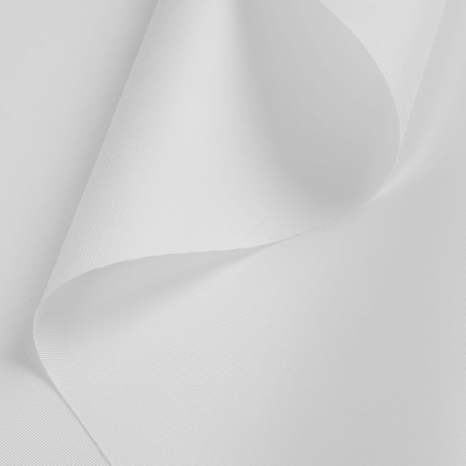 Nylon Fabric, 58"W 420D Waterproof Fabric 12 Yard Ripstop Nylon Material Outdoor Upholstery Twill Sewing Material for Patio Chair, Lining, Cushion, Purse, Tote Bag, Tent, Tarp Cover, DIY Project White