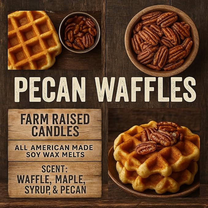Farm Raised Candles - USA Grown Soy Wax Melts - Fall Spice - Bakery Variety Pack – 5 Pack, 16oz Total – Wax Melts Warmer Scents – Cinnamon, Pumpkin, Pecan Waffles, Cozy Kitchen Scents