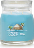 Yankee Candle Beach Escape Scented Signature 13oz Medium Jar 2-Wick Candle Over 35 Hours of Burn Time
