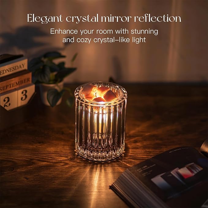 Candeldo Wax Melt Warmer with Timer: Wax Melter for Scented Candle Electric Glass Candle Burner with 2 Light Bulbs Housewarming New Home Decor for Women