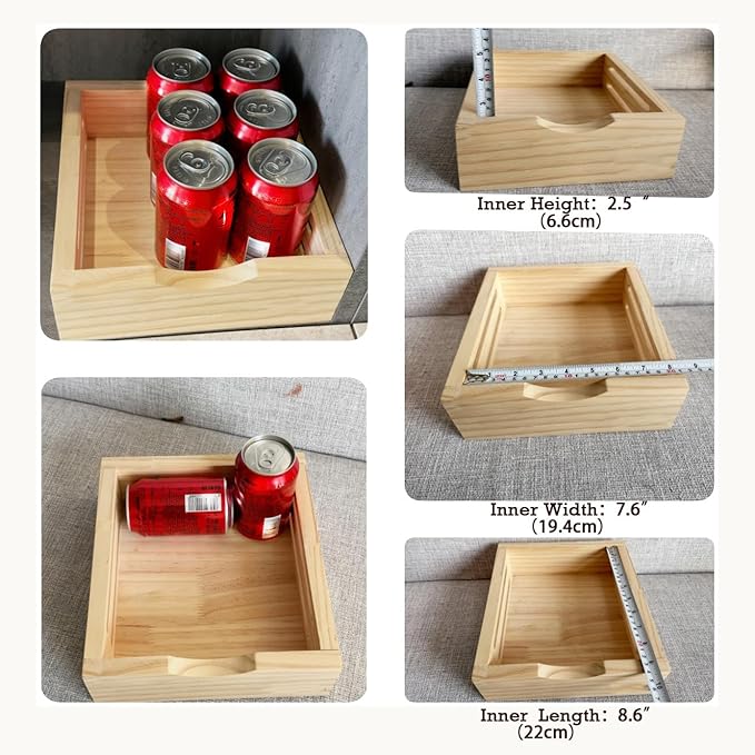 Kitchen Cabinet Organizer, Fully Assembled Drawer Wood Pull Out Tray Drawer Box Cabinet Slide Out Shelve, Wooden Pull-Out Shelf (W9''×D10''×H3'')