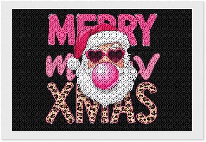 AIVKIEJK Diamond Painting Kits for Adults - Santa Christmas Painting DIY 5D Full Drill Diamond Dots Paintings with Diamonds Gem Art and Crafts Home Decor 8"x12"