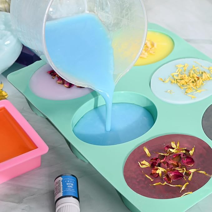 Jcoos Soap Making Kit, Soap Making Kit for Adults, Teen- Shea Butter Glycerin Melt and Pour Base, Molds, Dye, Fragrances, Dried Flowers, DIY Craft for Teen Beginners Girls, Gift Boxes for Women