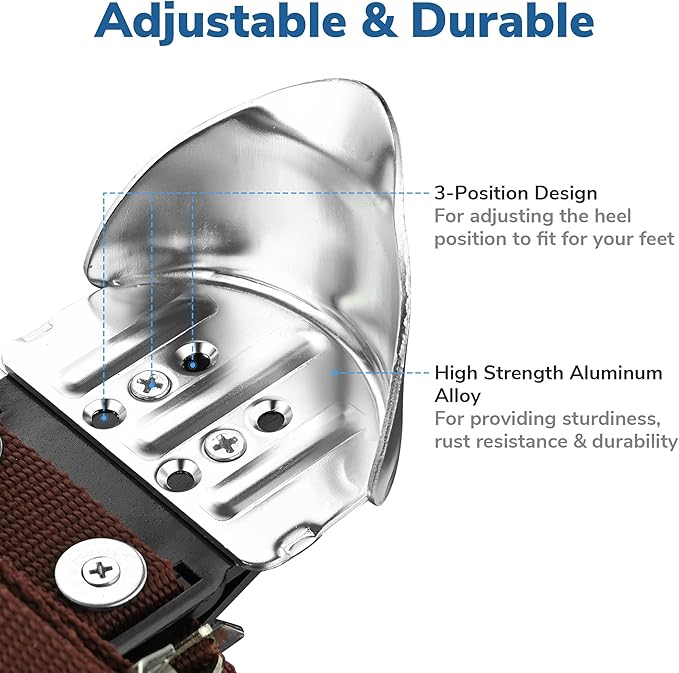 Yescom Drywall Stilt Heels Replacement Tool Kit 1 Pair of Heel Brackets Part Repairs Construction Painting Accessories YES0496