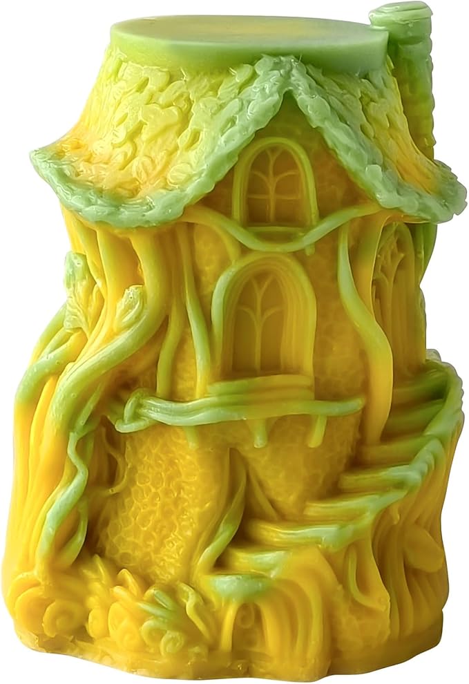 Tree House Molds Home Candle & Resin Mold - Resin Casting Silicone Molds for Home Decor & Candle Making Wave Spiral Mold