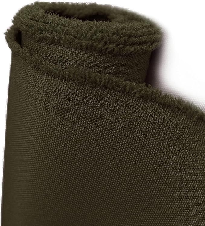Foreate Waterproof Canvas Fabric by The Yard 600D Upholstery Fabric for Chairs 58" Wide Indoor Outdoor Water Resistant Canvas Polyester Material Sewing DIY Cloth, 10 Yards Army Green