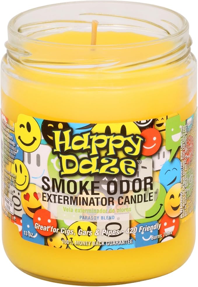 Smoke Odor Exterminator 13oz Jar Candles (Happy Daze, 1)