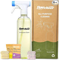 flowcheer Multi-Purpose Cleaner Starter Kit-Lavender and Lemon Scent all purpose cleaner concentrate,cleaning tablets (6 Refill tablets) with Reusable Spray Bottle Multi-Surface Cleaner, 6x17fl oz