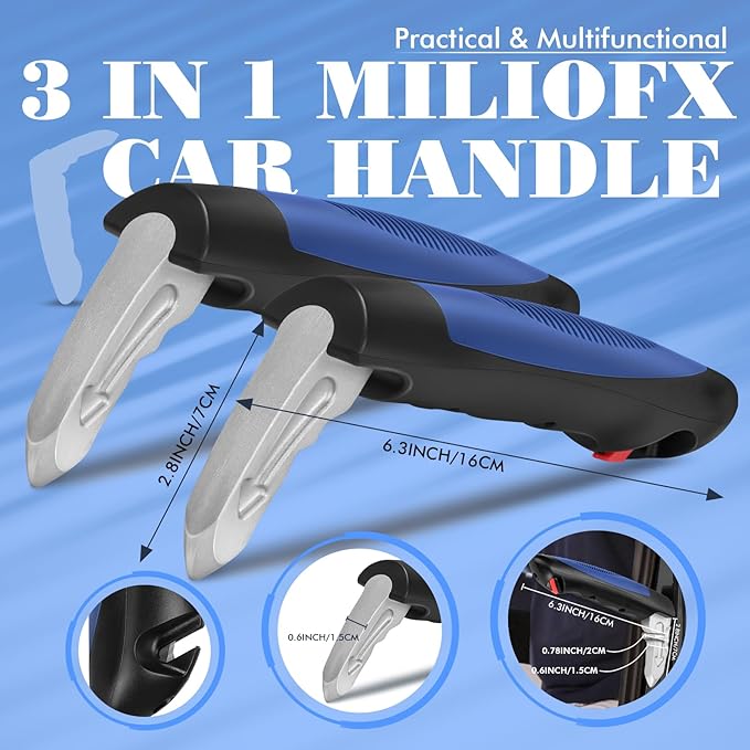 Car Door Handle for Elderly Car Handle Assist Support, 3 in 1 Portable Auto Grab Handles for Handicap Seniors