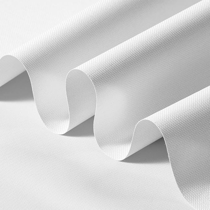 600D Nylon Water Proof Fabric, 59" Wide Water Resistant Fabric, Soft Lightweight Outdoor Material, White Waterproof Material for Outdoor Chair Cushion Furniture Cover Awning Etc 3 Yard
