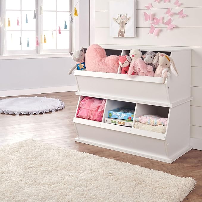 Badger Basket Three-Cubby Storage Unit – Versatile Organizer for Kids' Toys, Books, and Clothes – Durable and Stylish Design