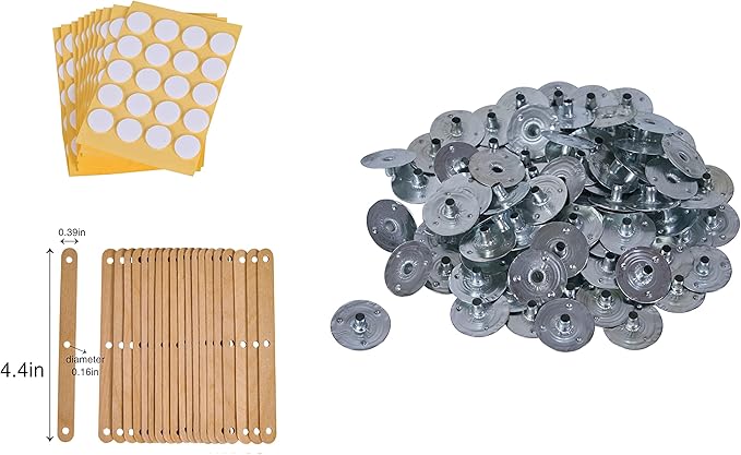 Candle Wick,200 Ft 35 PLY Candle Wicks Roll,Candle Wicks for Candle Making with Wick Stickers,Wick Holders,and Wick Bases.（35 PLY）