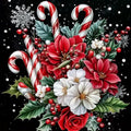Accompany Wind Christmas Diamond Painting Kits for Adults, Christmas Candy Diamond Art Kits for Beginner,Full Round Drill DIY 5D Diamond Dots Gem Art Craft Kits for Home Wall Decor Gift 14×14 Inch