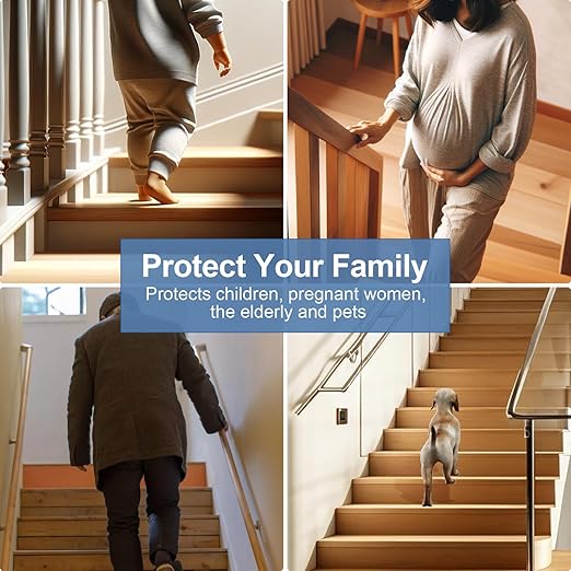 Heavy-Duty Stair Edge Trim, 3.3FT Vinyl Rubber Stair Nosing, Non-Slip Self Adhesive Stair Edge Protector Suitable for Indoor/Outdoor Stairs, Non-Slip and Waterproof