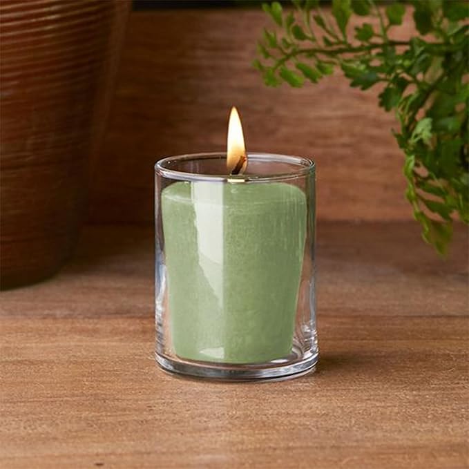 Root Candles Fall Scented Votive Candles Beeswax Blend Premium Handcrafted 20-Hour Votives, 18-Pack, Woodlands