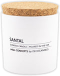 Urban Concepts by DECOCANDLES - Santal - Highly Scented Soy Candle - Long Lasting - Hand Poured in USA (9 Oz. Cork)
