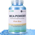 Mica Powder,200g/7.14oz Large Jar,Pure Blue Mica Powder Pigment for Epoxy Resin，Lip Gloss，Paint，Dye，Soap Making，Nail Polish,Candle Making,Bath Bombs