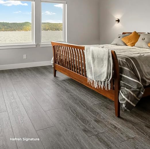 Flooret Luxury Vinyl Plank Flooring Grey Sample Kit | 6 Pieces of 12" Cut Samples from Real Planks | DIY Click Installation, 40 Mil Wear Layer, Waterproof and Scratch Resistant LVP