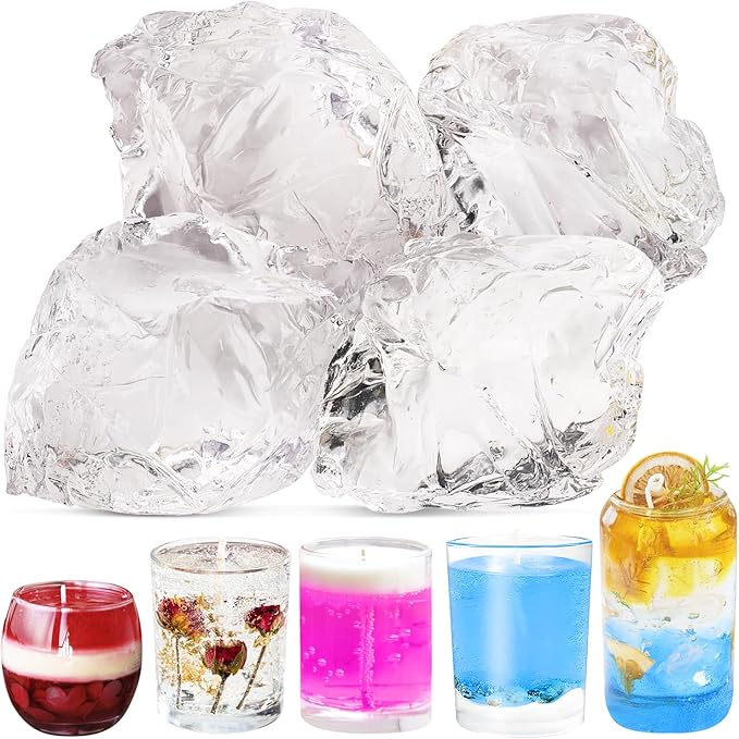 Jelly Wax for Candle Making– Clear Gel Wax with High Transparency, Long Burning Time for Candle Making and Handmade Scented Candle supplies-14oz