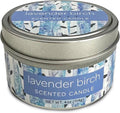 Greenwich Bay Hand-Poured Scented Candle in Decorative Tin – 4 oz/114 g Travel Candle with Lead-Free Wick, Vegetable Wax, Long-Burning Aromatherapy Gift, Single Wick – Made in USA (Lavender Birch)