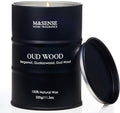 M&SENSE Oud Wood Scented Candles Christmas Decor, Natural Soy Wax Hoilday Candle, 11.3oz 70 Hours Christmas Candles, Winter Candle Gifts for Men Women,Sandwood Scented Candle for Home