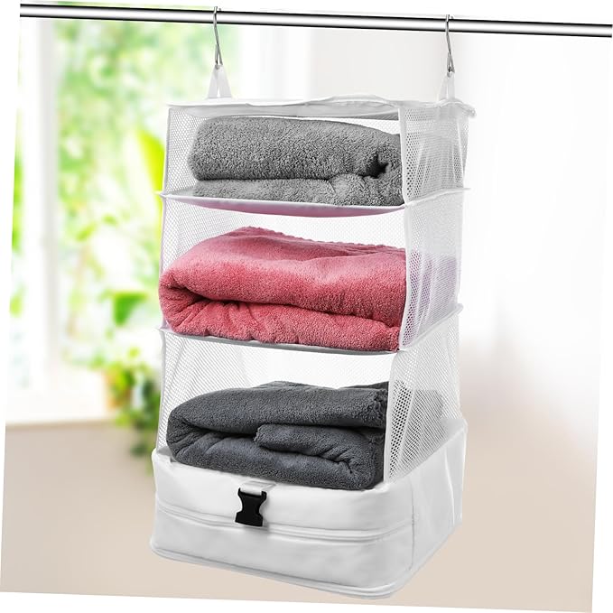 COLLBATH Hanging Packing Cube Durable Travel Organizer with Ample Storage Space Saving Design for Clothes Accessories for Suitcase Closet Storage